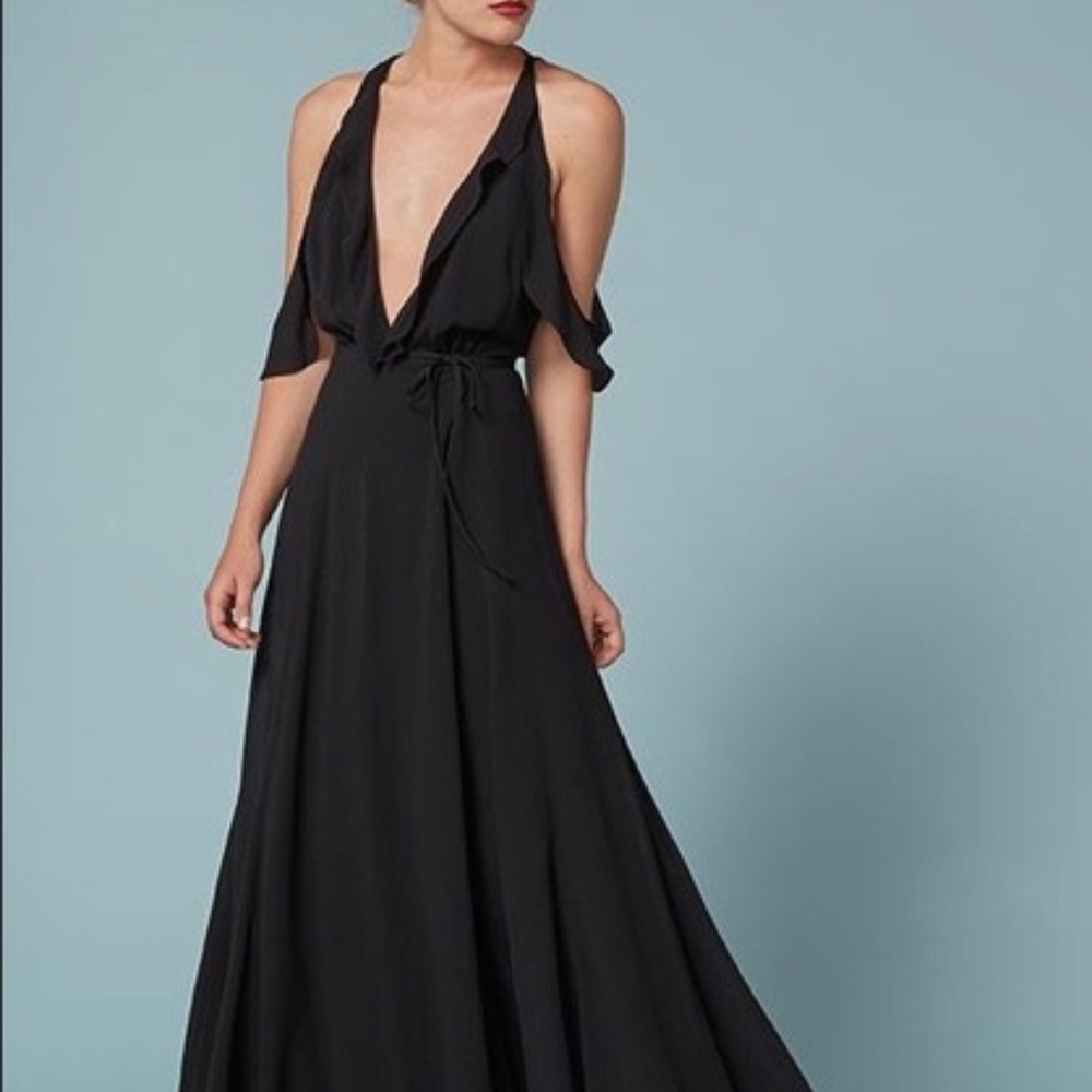 Reformation Cordelia dress in  Midnight